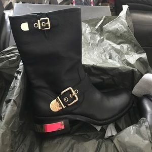 NBW Vince Camuto Black Moto Boot size 81/2